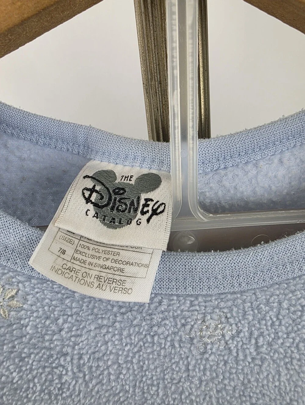 Disney Catalog Vintage Y2K Girl's Winnie The Pooh Fleece Embroidered Pj Set 7/8